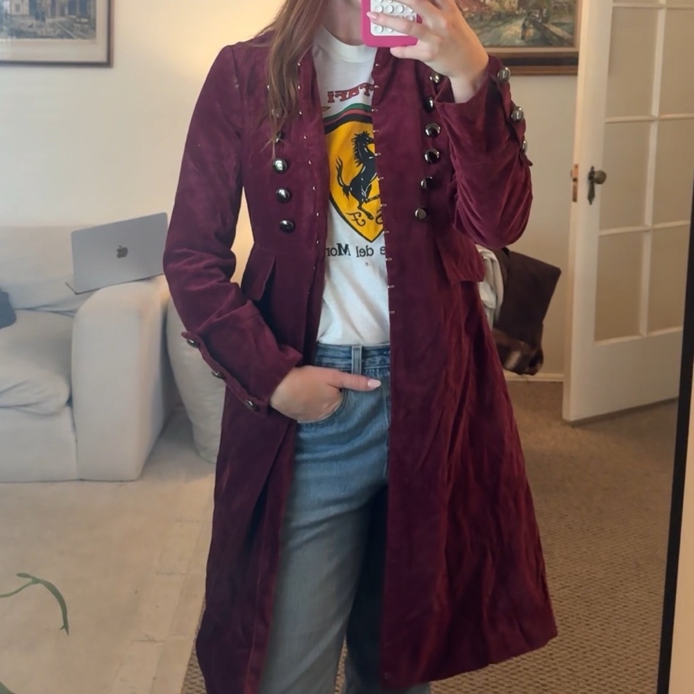 Women's Burgundy Coat